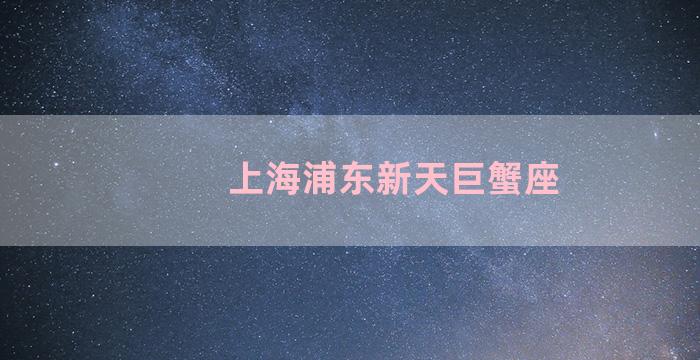 上海浦东新天巨蟹座