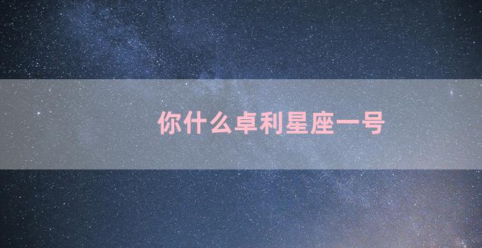 你什么卓利星座一号