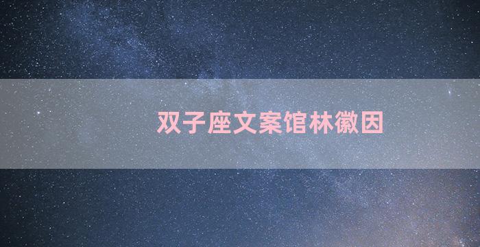 双子座文案馆林徽因