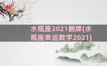 水瓶座2021翻牌(水瓶座幸运数字2021)