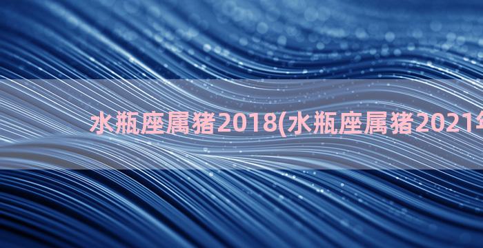 水瓶座属猪2018(水瓶座属猪2021年运势)