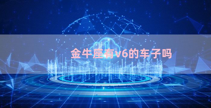 金牛座有v6的车子吗